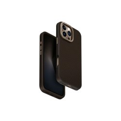 Uniq Keva Max Magclick-cover med opladning og kamerastand til iPhone 16 Pro Max Brown