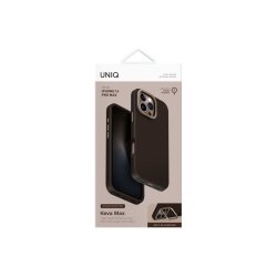Uniq Keva Max Magclick-cover med opladning og kamerastand til iPhone 16 Pro Max Brown