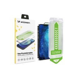Wozinsky Premium Glass 9H h�rdet glas med monteringsramme til iPhone 15 Plus Black
