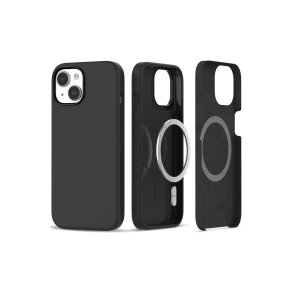 Tech-Protect Silicone MagSafe iPhone 15 cover Matte Black