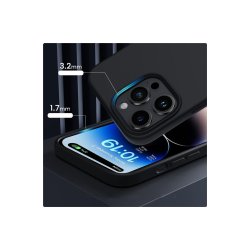 Tech-Protect Silicone MagSafe iPhone 15 cover Matte Black