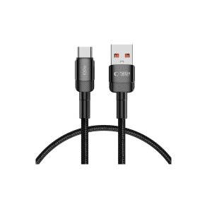 Tech-Protect UltraBoost Evo USB-A til USB-C-kabel 100W 5A 0,5 m Sort