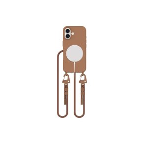 Tech-Protect MagNecklace MagSafe-cover med halsrem til iPhone 16 Brun