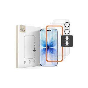 Tech-Protect Easy Set+ 3-pak h�rdet sk�rmbeskyttelsesglas til iPhone 17 Transparent