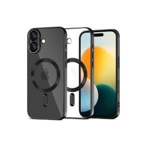 Tech-Protect MagFlex MagSafe-cover til iPhone 17 Transparent sort