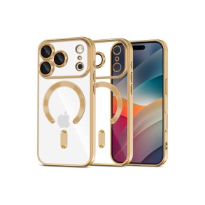 Tech-Protect MagFlex MagSafe-cover til iPhone 17 Pro Max Transparent guld