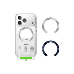 Tech-Protect MMP-210 MagSafe-magnetringe 2-pak S�lv / M�rkebl�