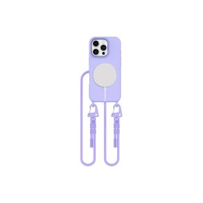Tech-Protect MagNecklace MagSafe-cover med halsrem til iPhone 16 Pro Lilla