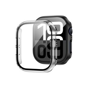 Tech-Protect Defense360-cover med h�rdet glas til Apple Watch Series 10 42 mm Transparent
