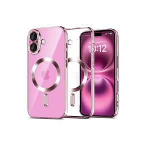 Tech-Protect MagFlex MagSafe-cover til iPhone 16 Transparent/Pink