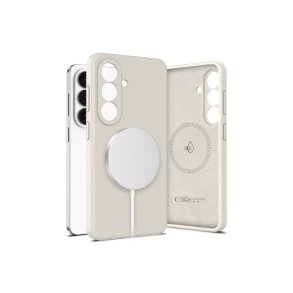 Tech-Protect MagSafe-silikonecover til Samsung Galaxy S26+ Beige