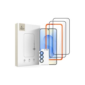 Tech-Protect Easy Set+ 3-pak h�rdet sk�rmbeskyttelsesglas til Samsung Galaxy S26 Sort