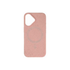Hurtel MagSafe-cover med hvedefibre til iPhone 16 Pink