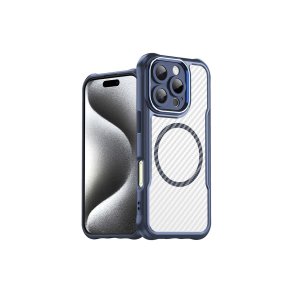 Hurtel Leading Series MagSafe-silikonecover til iPhone 16 Pro Max Bl�