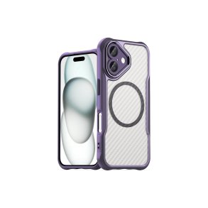 Hurtel Leading Series MagSafe-silikonecover til iPhone 16 Plus Lilla
