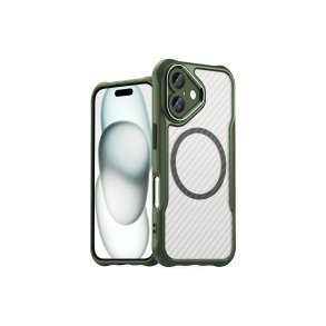 Hurtel Leading Series MagSafe-silikonecover til iPhone 16 Plus Gr�n