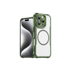 Hurtel Leading Series MagSafe-silikonecover til iPhone 16 Pro Gr�n