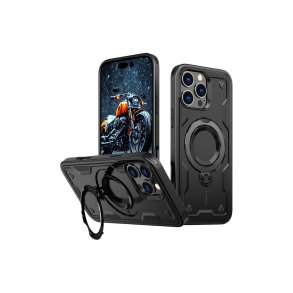 Hurtel Hybrid Armor Trendy MagSafe-hybridcover til iPhone 16 Pro Sort