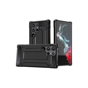 Hurtel Hybrid Armor robust hybridcover til Samsung Galaxy S25 Ultra Sort