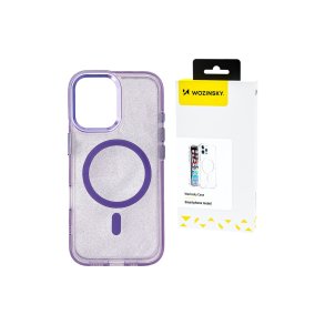 Wozinsky Glitter MagSafe-cover til Samsung Galaxy S25+ Lilla