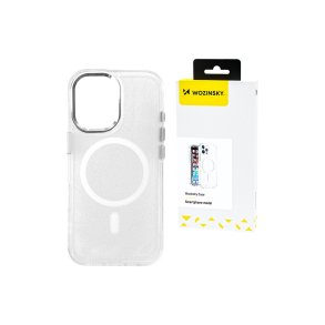 Wozinsky Glitter MagSafe-cover til Samsung Galaxy S25+ Transparent
