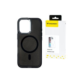 Wozinsky Glitter MagSafe-cover til Samsung Galaxy S25 Sort