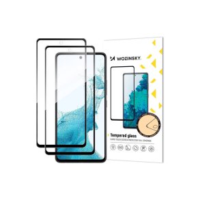 Wozinsky fuldkl�bende h�rdet sk�rmbeskyttelsesglas til Samsung Galaxy S26 kompatibelt med fingeraftryksl�ser 2-pak