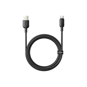 Baseus Silky 3A USB-A til USB-C-kabel 1 m Sort
