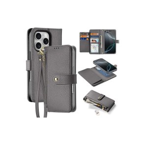 Dux Ducis Lawa l�dercover med aftagelig magnetisk pung til iPhone 16 Pro Gr�