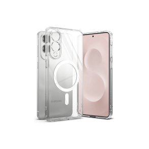 Ringke Fusion Magnetic MagSafe-cover til Samsung Galaxy S25 Edge Transparent