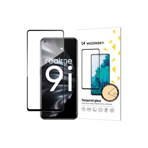 Wozinsky fuldkl�bende h�rdet sk�rmbeskyttelsesglas med ramme til Oppo A76 / Oppo A36 / Realme 9i Sort