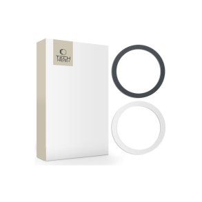 Tech-Protect MagMat universal MagSafe-magnetring Sort/S�lv 2-pak