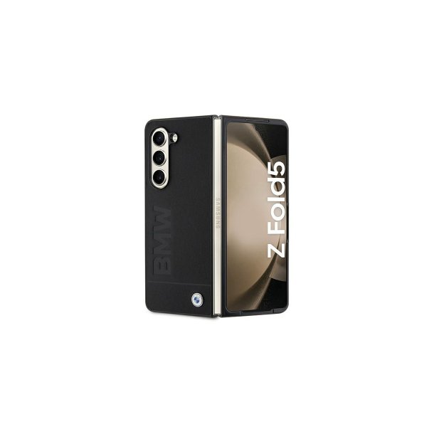 BMW Signature Logo Imprint-cover til Samsung Galaxy Z Fold 5 Black