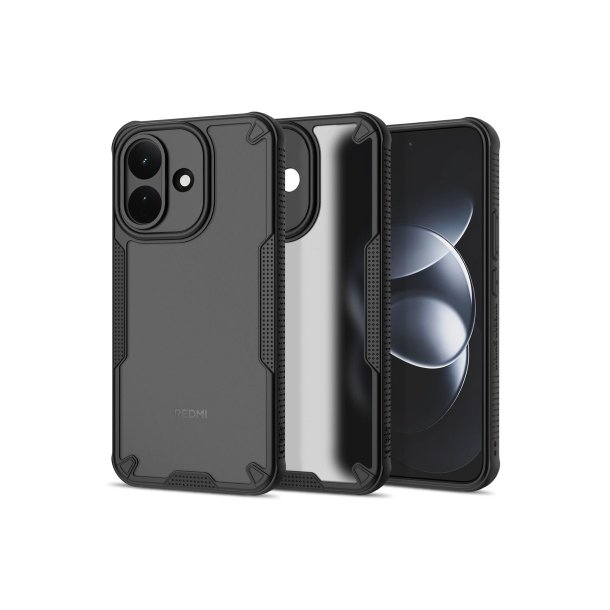 Tech-Protect Rugged Shield-cover til Xiaomi Redmi Note 17 Pro 5G Matte Black