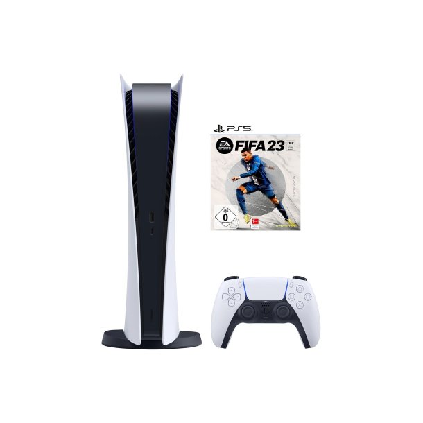 Sony PlayStation 5 Digital Edition 825GB + FIFA 23 White