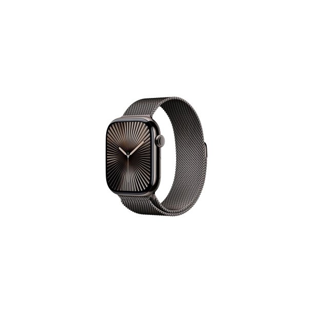 Apple Watch Series 10 GPS + Cellular 46mm Slate Titanium Case med Slate Milanese Loop M/L