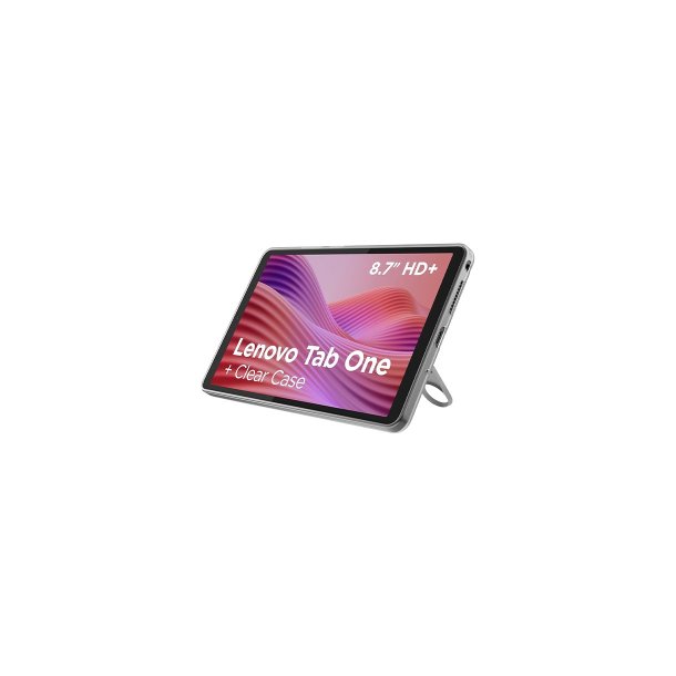 Lenovo Tab One 8.7'' Wi-Fi 4GB/128GB med Clear Case Luna Grey