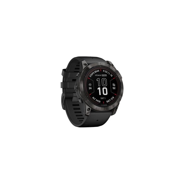 Garmin fēnix 7X Pro Sapphire Solar GPS 51mm Carbon Grey DLC Titanium med Black Band