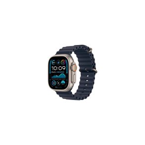 Apple Watch Ultra 2 LTE 49mm Black Titanium Case with Navy Trail Loop M/L