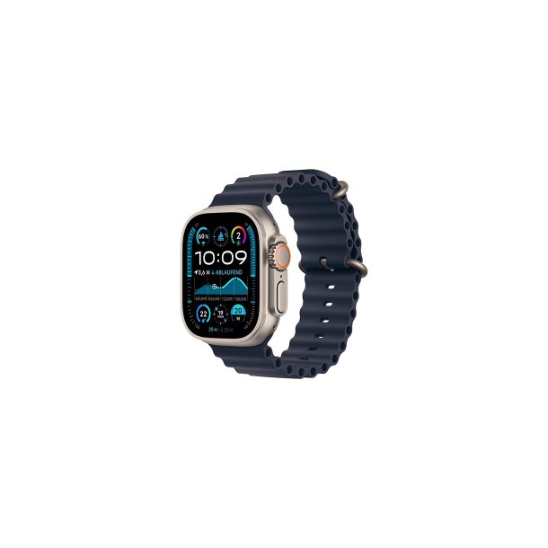 Apple Watch Ultra 2 LTE 49mm Black Titanium Case with Navy Trail Loop M/L