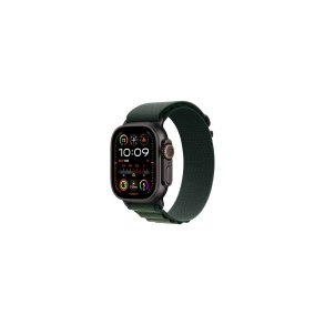 Apple Watch Ultra 2 LTE 49mm Black Titanium Case with Dark Green Alpine Loop M