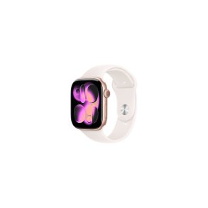 Apple Watch Series 11 GPS 46mm Rose Gold Aluminium Case with Light Blush Sport Band M/L