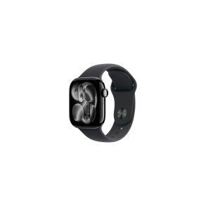 Apple Watch Series 11 GPS 42mm Jet Black Aluminium Case with Black Sport Band S/M
