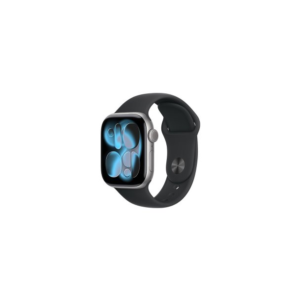 Apple Watch Series 11 GPS 42mm Space Gray Aluminium Case with Black Sport Band S/M