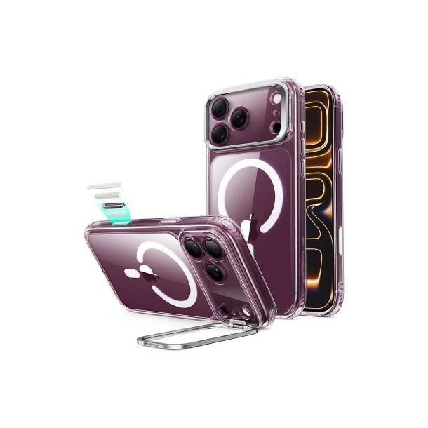 ESR Classic Hybrid Kickstand MagSafe-cover til iPhone 17 Pro / 18 Pro Transparent