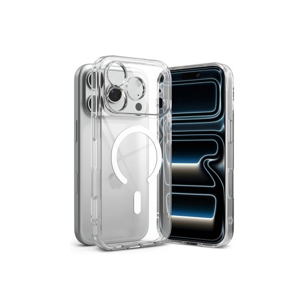 Ringke Fusion Magnetic MagSafe-cover til iPhone 17 Pro / 18 Pro Transparent
