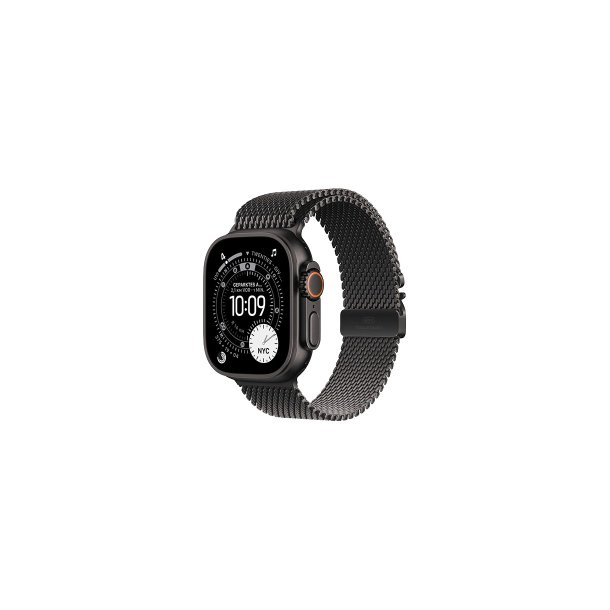 Apple Watch Ultra 3 (2025) 5G 49mm Black Titanium Case with Black Titanium Milanese Loop S Black