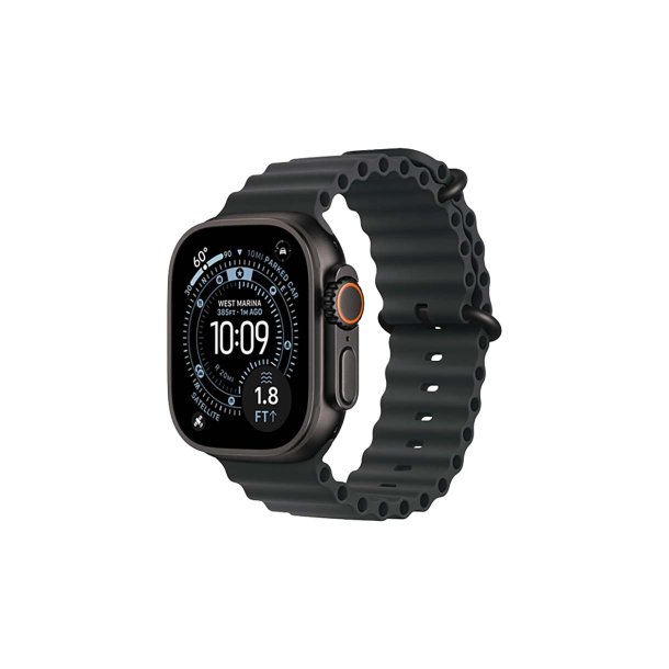 Apple Watch Ultra 3 (2025) 5G 49mm Black Titanium Case with Ocean Band Black