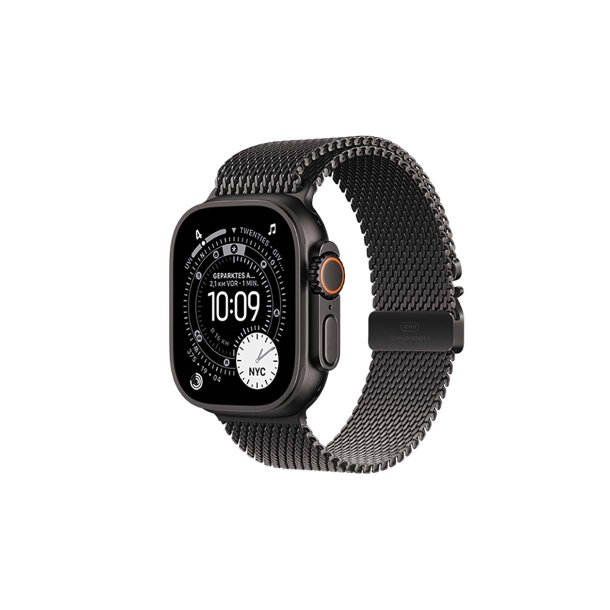 Apple Watch Ultra 3 (2025) 5G 49mm Black Titanium Case with Black Titanium Milanese Loop M Black
