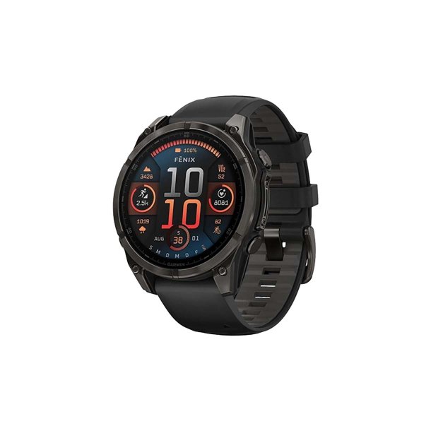 Garmin Fenix 8 GPS 47mm Silicon Black Band Black